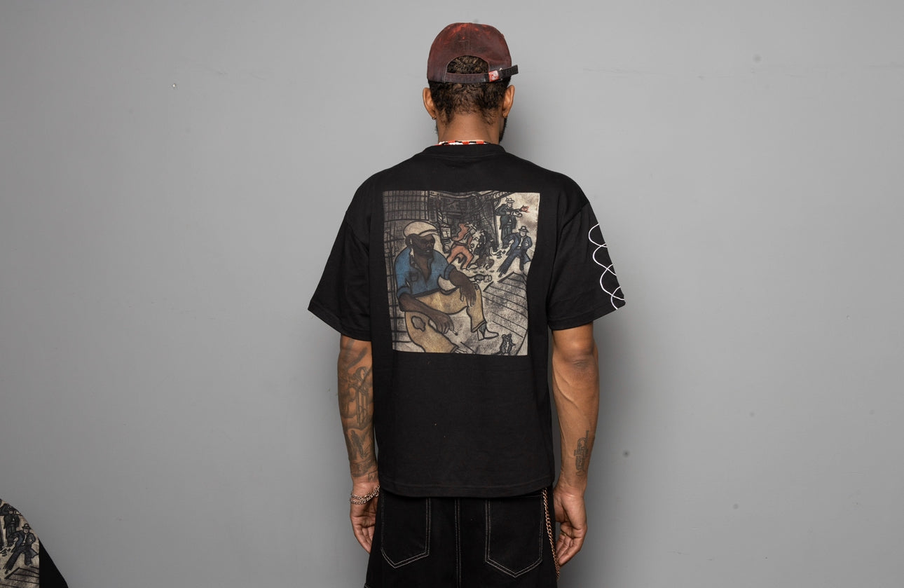 PRAYER BEADS System Tee SS26- Black/White - SS26