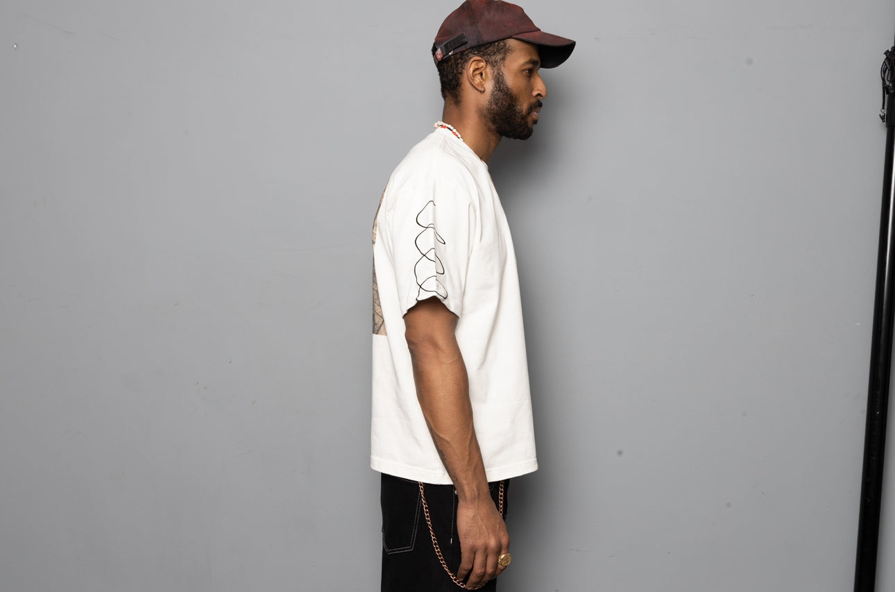 PRAYER BEADS System Tee SS26- Black/White - SS26